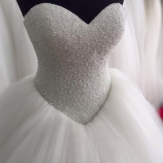 ball gown with corset bodice