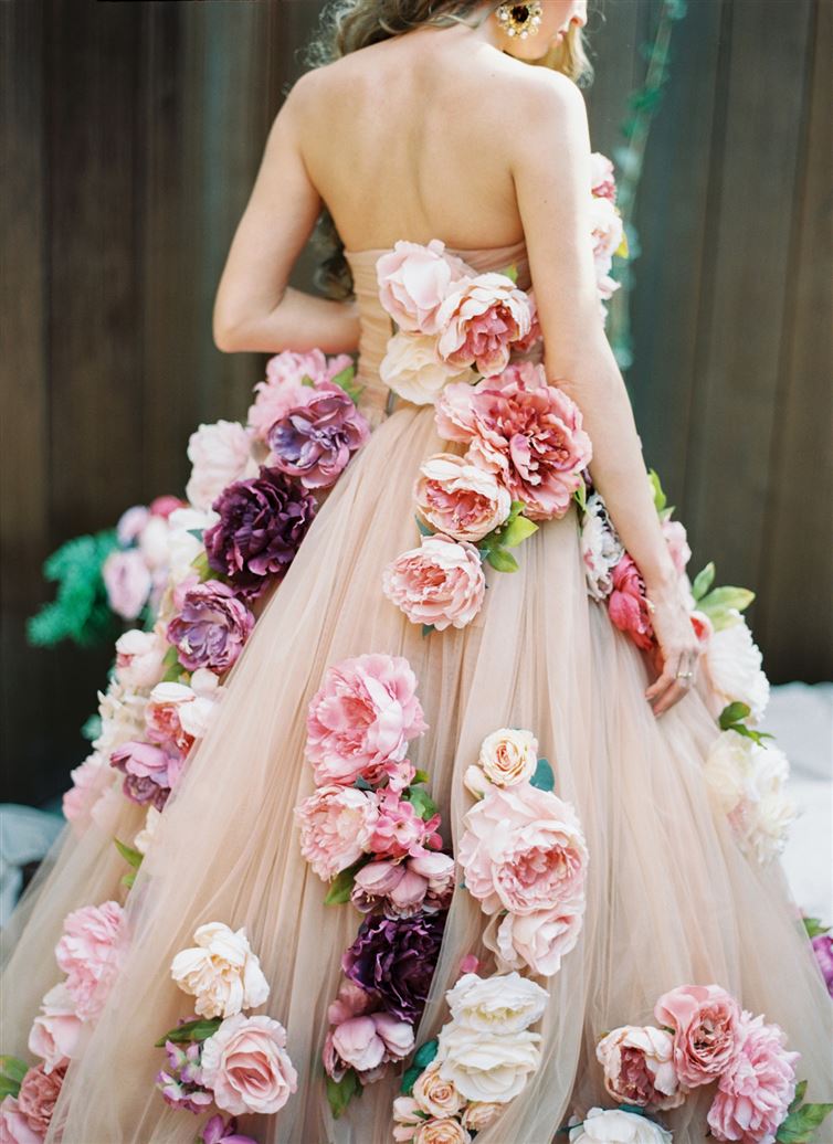 flower gown design